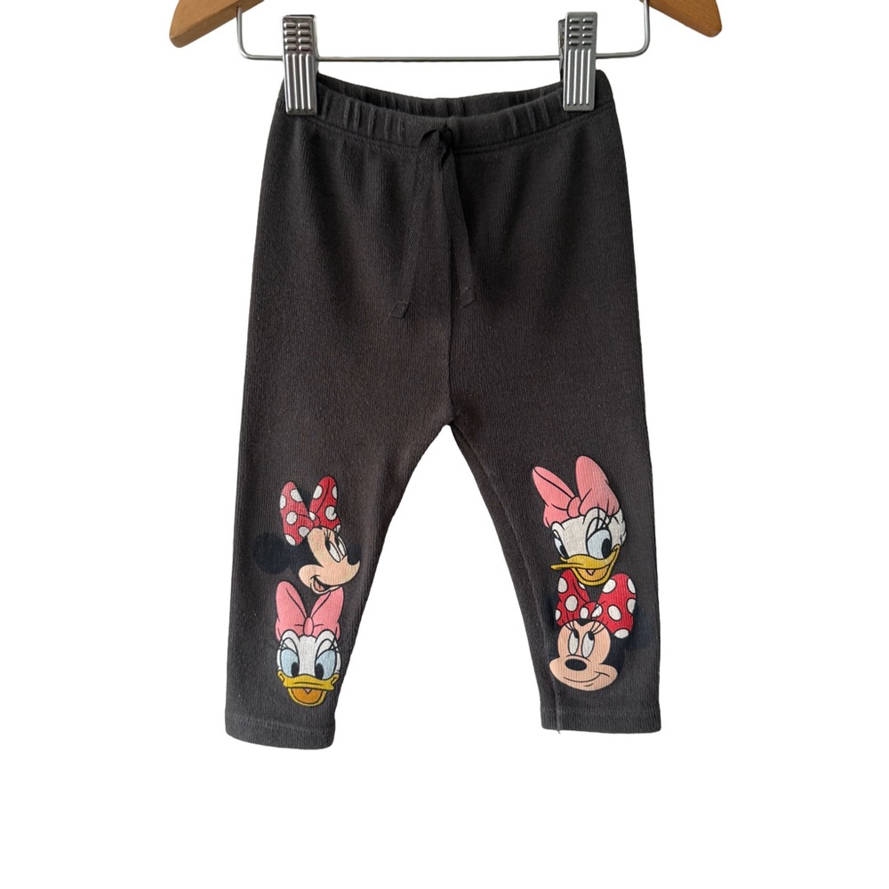 Zara x Disney Charcoal Leggings Daisy & Minnie
